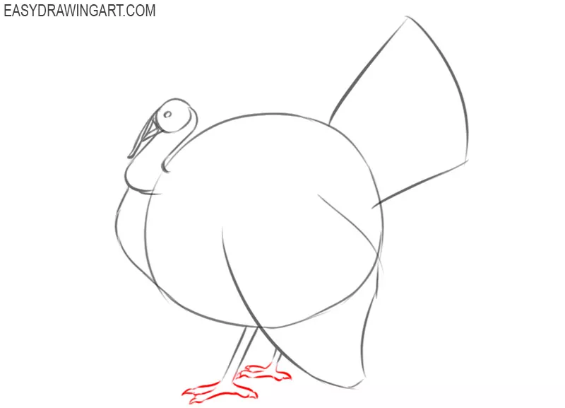 how to draw a turkey draw so cute
