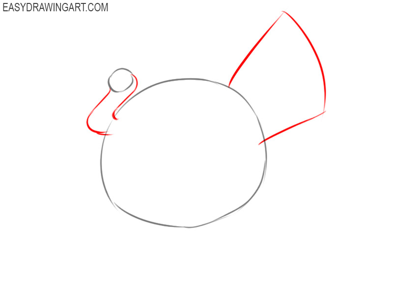how to draw a turkey alive