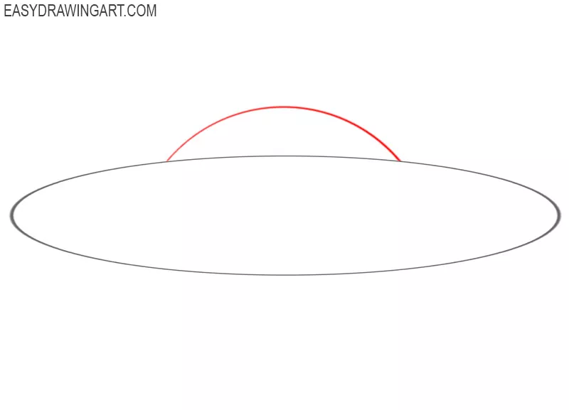 how to draw a ufo spaceship