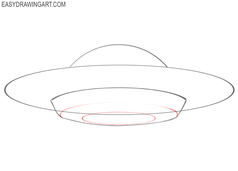 how to draw a ufo step by step easy