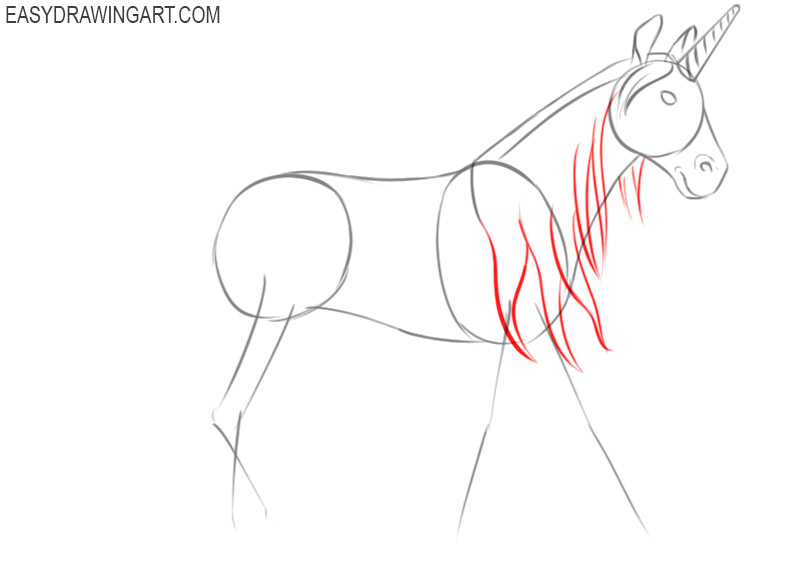 how to draw a unicorn beginner
