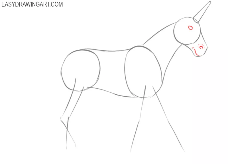 how to draw a unicorn body