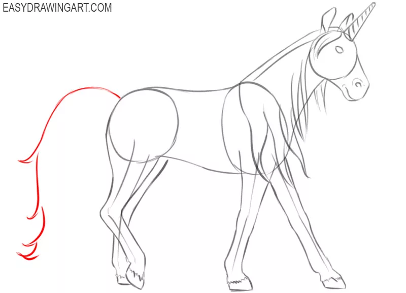 how to draw a unicorn easy cute