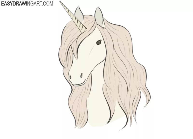 How to draw cute and easy kawaii unicorn step-by-step-saigonsouth.com.vn