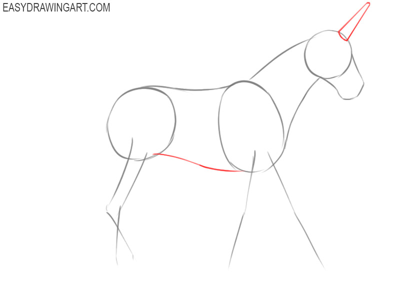 a picture how to draw a unicorn