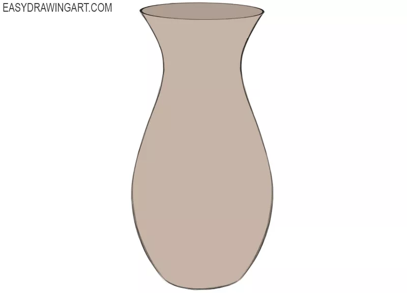 how to draw a vase