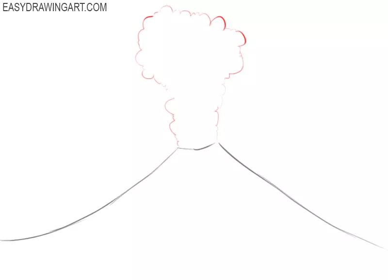 How to Draw a Volcano - Easy Drawing Art