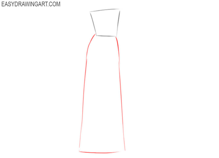 How to Draw a Wedding Dress - Easy Drawing Art