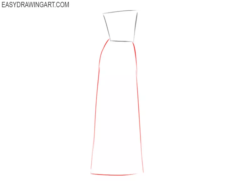 How To Draw A Girl Dress Step By Step Images