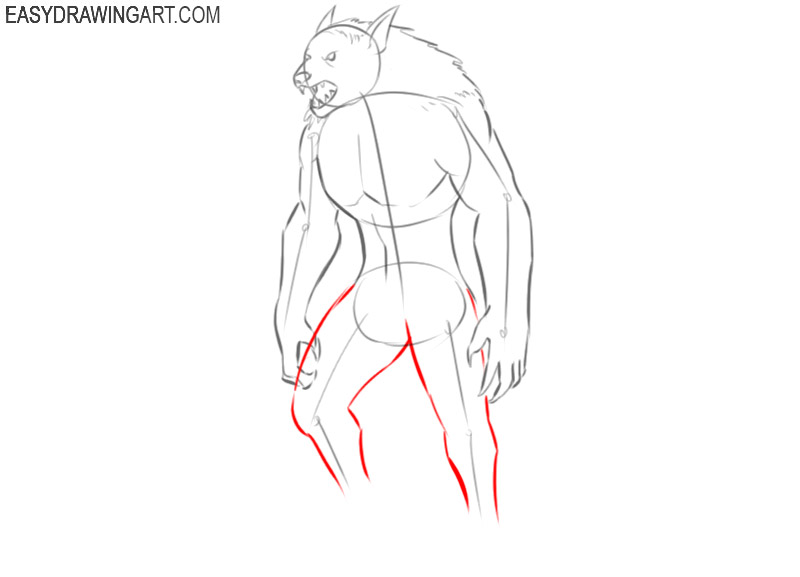 how to draw a werewolf for beginners