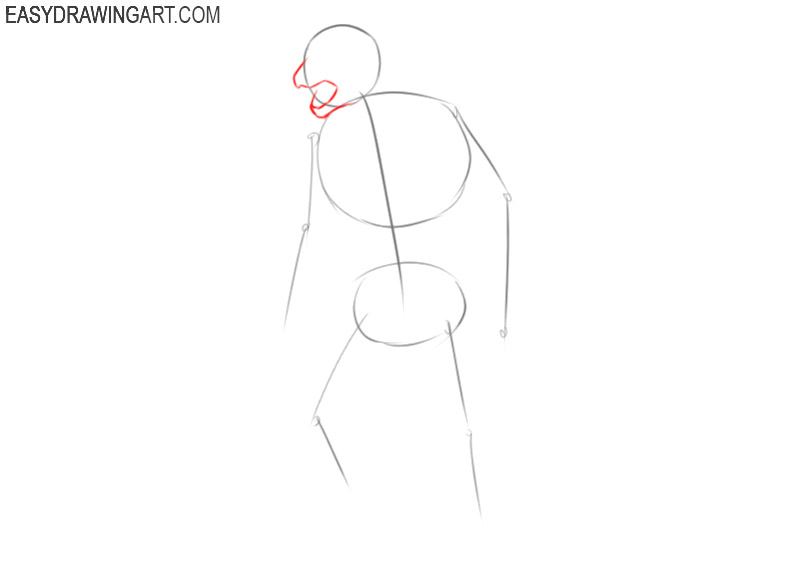 how to draw an easy werewolf