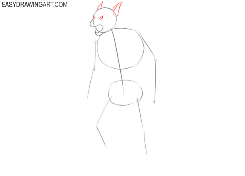 how to draw a werewolf step by step