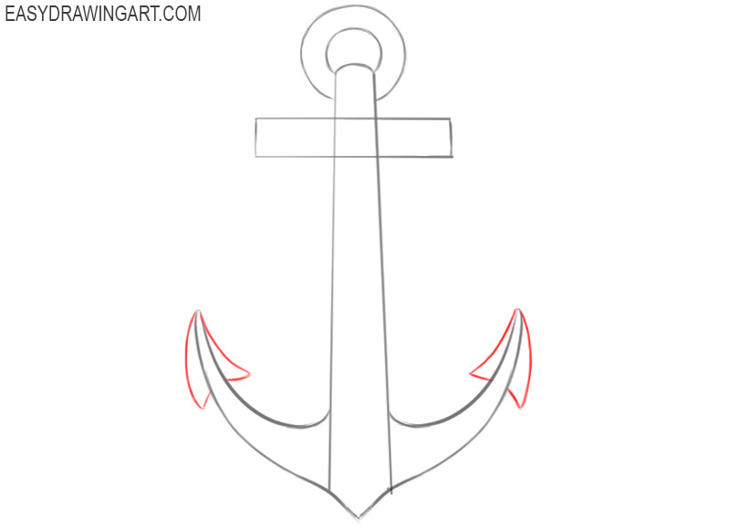 how to draw a cute anchor