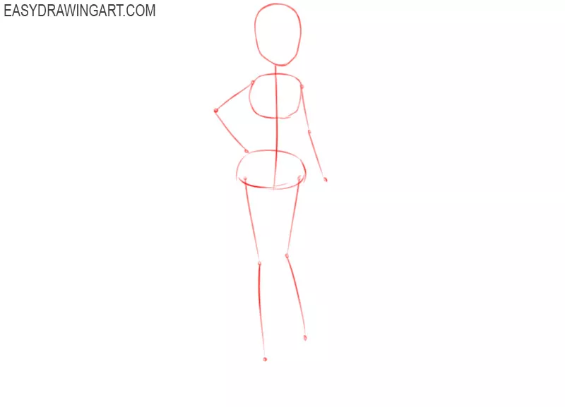 how to draw an anime body girl