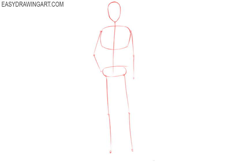 how to draw an anime character body
