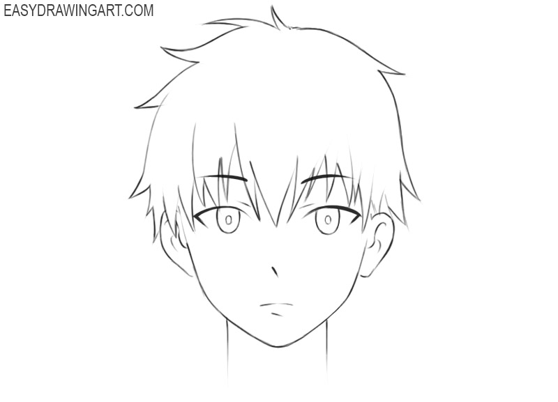 how to draw anime cute face