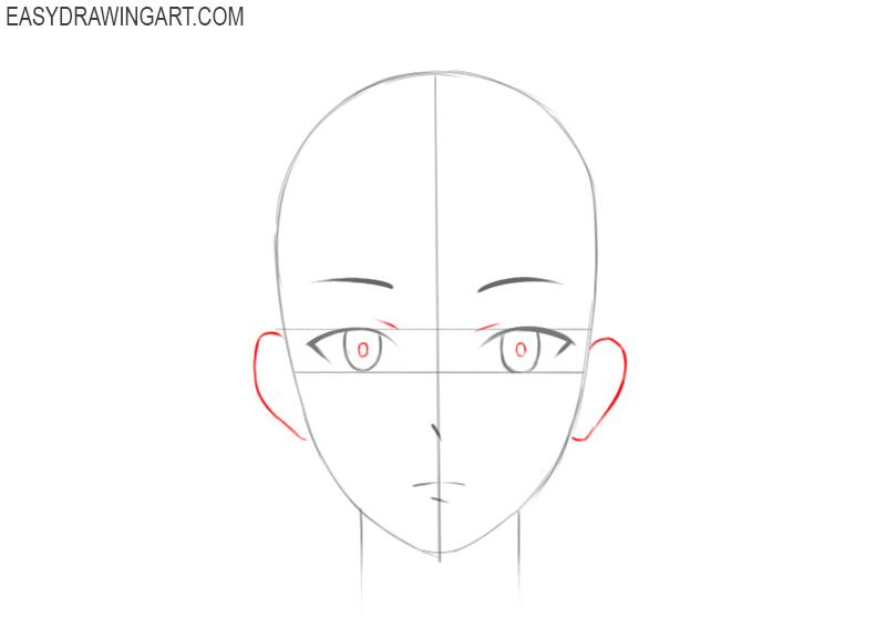 how to draw anime face and hair
