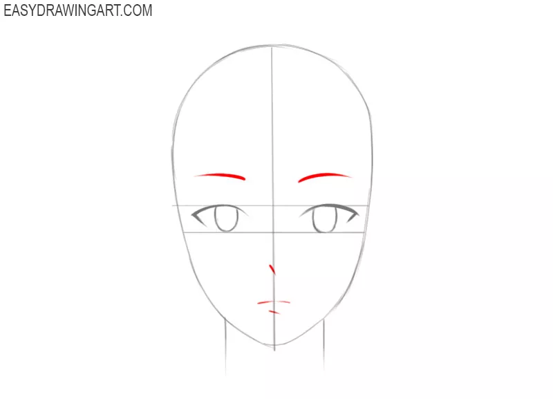 anime head shape tutorial