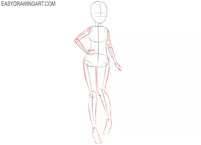 How To Draw A Body Anime Step By Step Base body sketch i drew for the