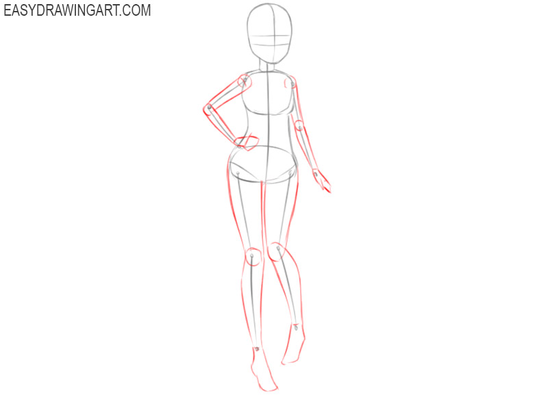 How To Draw A Body Anime Step By Step Base body sketch i drew for the