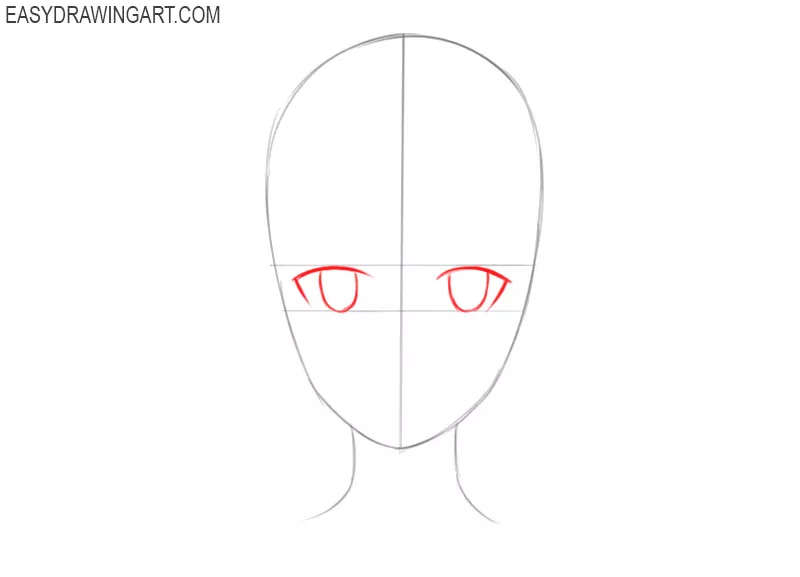 how to draw an anime head