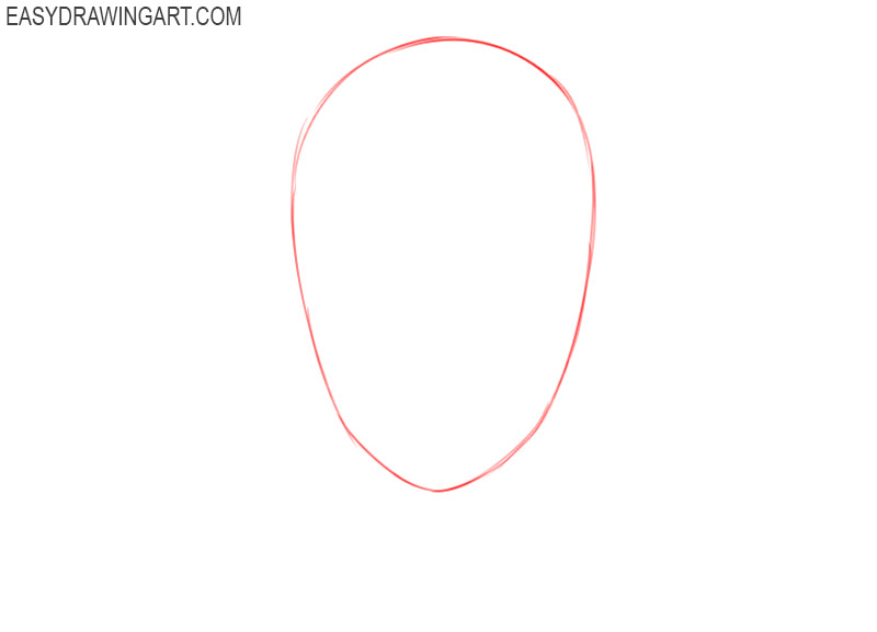 how to draw an anime head step by step