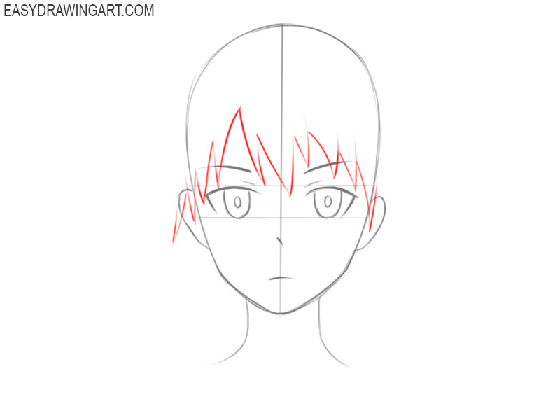 how to draw anime faces easy