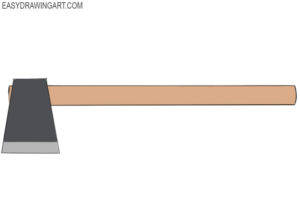 How to draw an axe