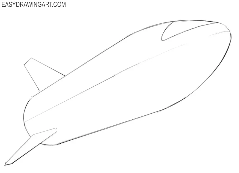 how to draw an cartoon spaceship