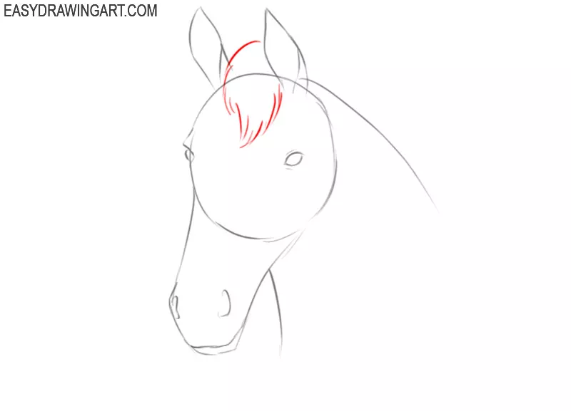 Premium Vector | Sketch horse head hand drawing illustration