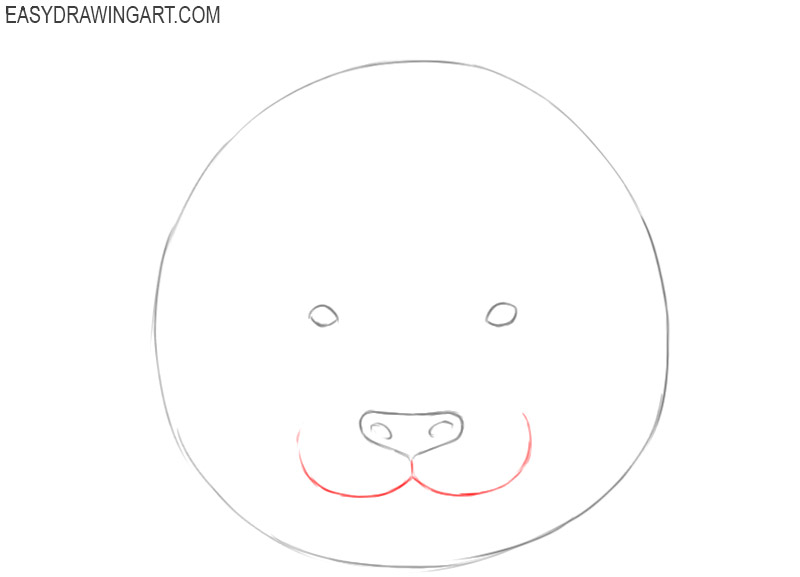 how to draw an easy panda face