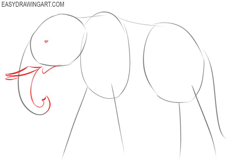 how to draw an elephant easy step by step