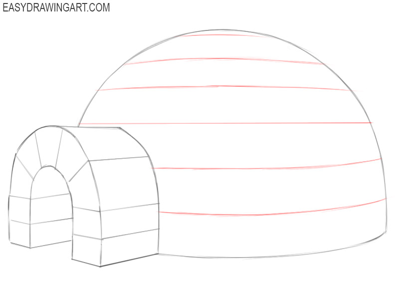 i want to draw igloo