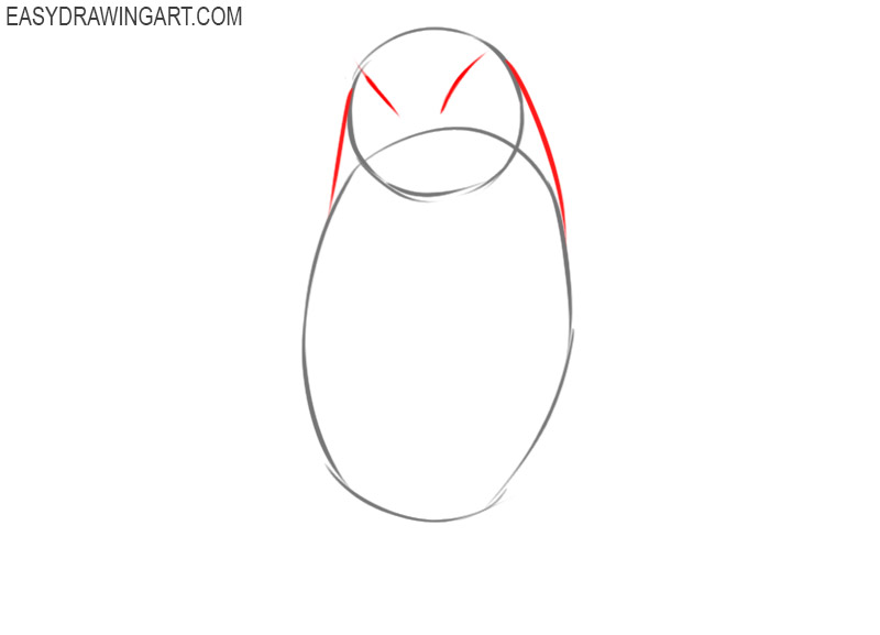 how to draw an owl for kids