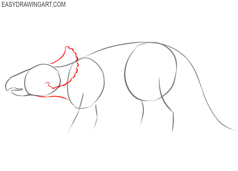 how to draw an triceratops
