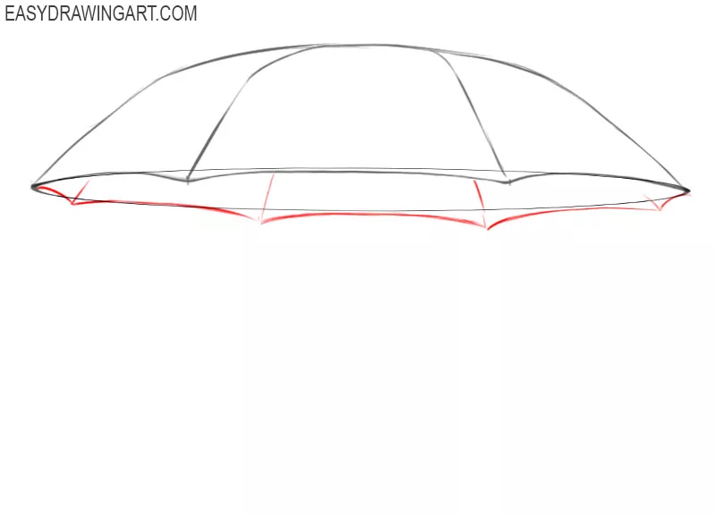 how to draw a picture of umbrella