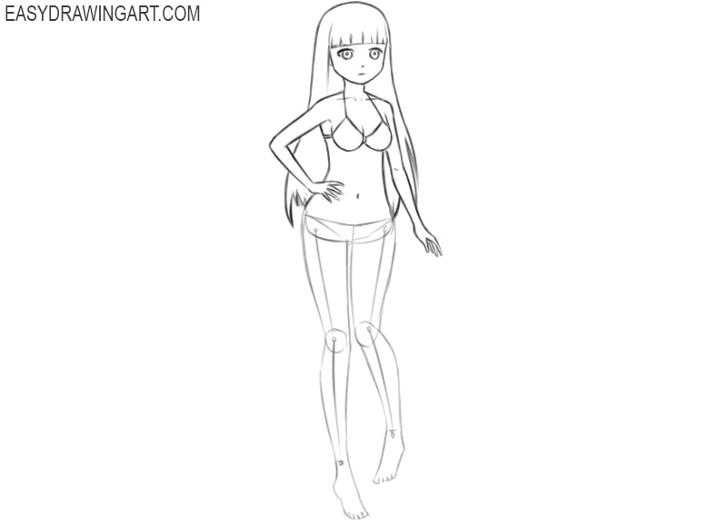 How To Draw Anime Body Male And Female : Here is the most basic, easy