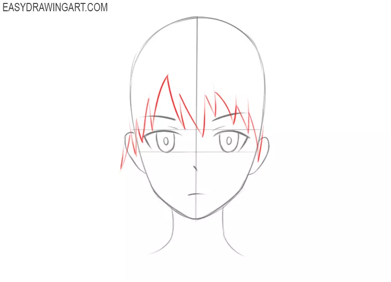 how to draw anime faces easy
