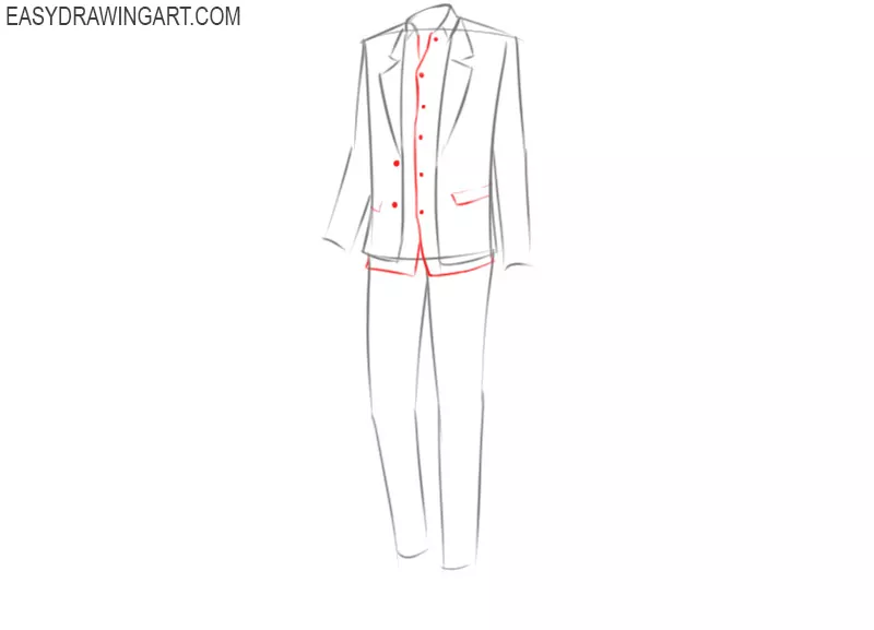 Suit Picture Drawing  Drawing Skill