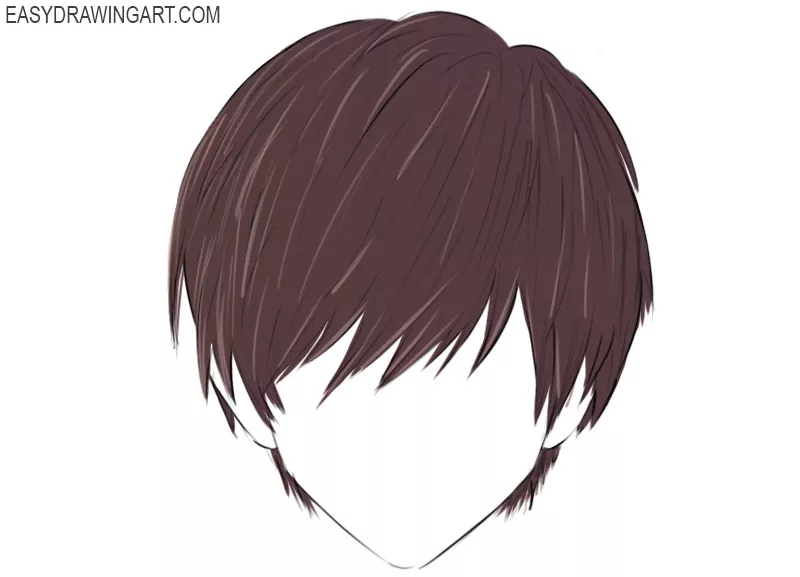 how to draw an anime hair