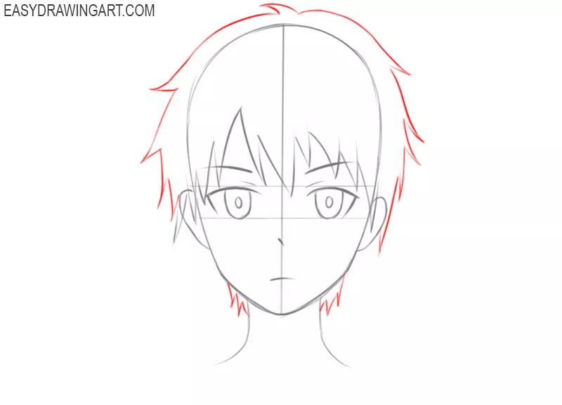 how to draw anime manga head
