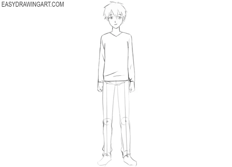 How to Draw a Manga Character - Easy Drawing Art