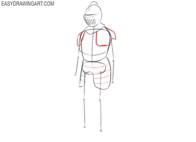 how to draw power armor easy