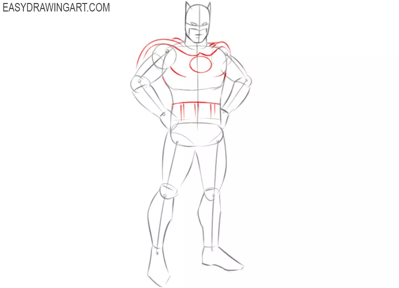 how to draw batman easily