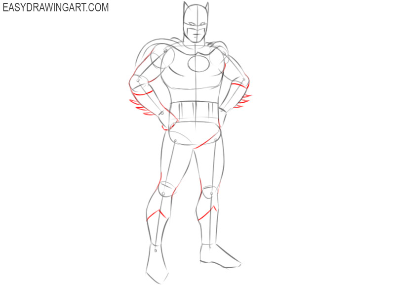 how to draw batman easy and cute