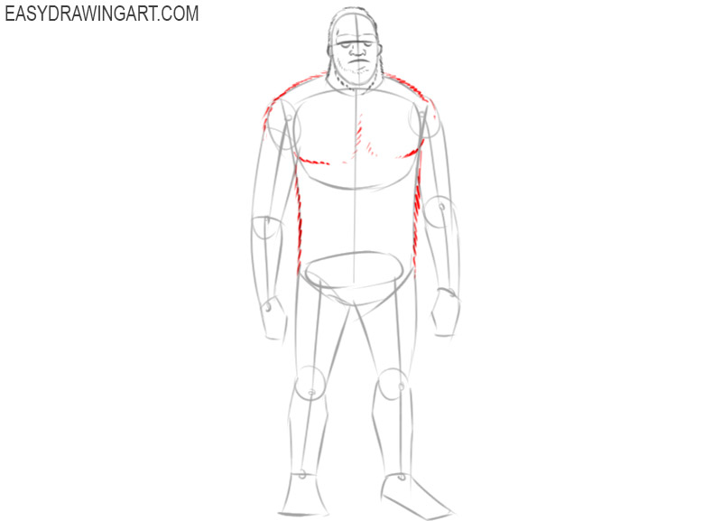sasquatch drawing easy