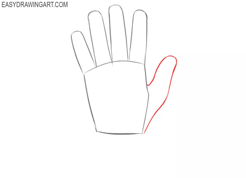 how to draw cartoon gloves