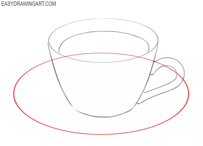 how to draw coffee in a cup