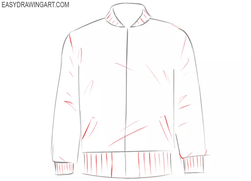 how to draw cute jacket