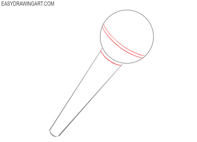 How to draw easy cartoon microphone